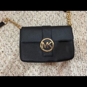 Michael Kors Black Leather Crossbody